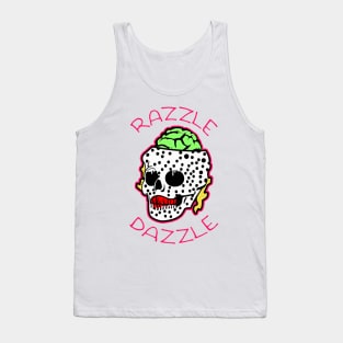 Razzle Dazzle Babe Skull Brain | Cute Dancing logo By Tyler Tilley Tank Top